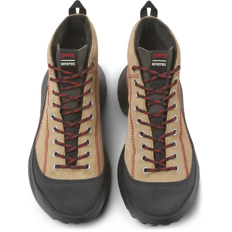 Camper Crclr - Ankle Boots For Women - Beige, Black, Grey, Size 42, Cotton Fabric