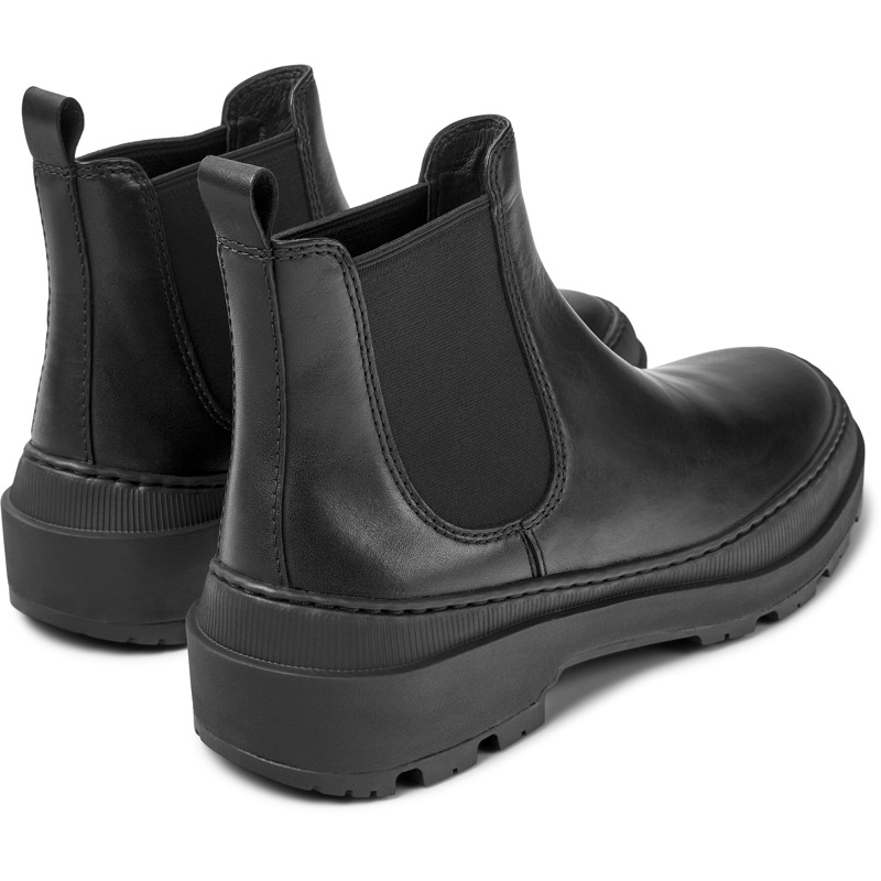 CAMPER Brutus Trek - Ankle Boots For Women - Black, Size 36, Smooth Leather
