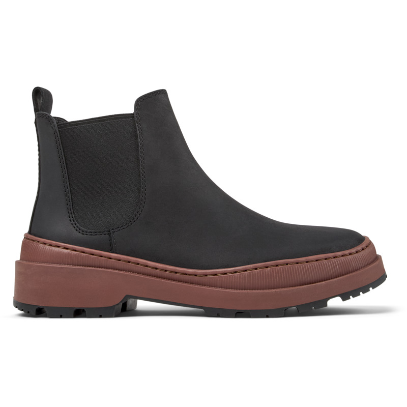 CAMPER Brutus Trek - Botines para Mujer - Negro, talla 36, Ante o Piel Vuelta