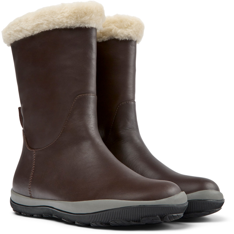 Camper Peu Pista Gore-Tex - Boots For Women - Brown, Size 37, Smooth Leather