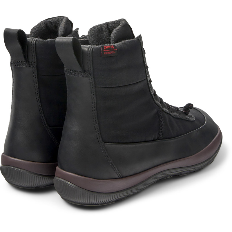 CAMPER Peu Pista PrimaLoft® - Boots For Women - Black, Size 2, Cotton Fabric/Smooth Leather