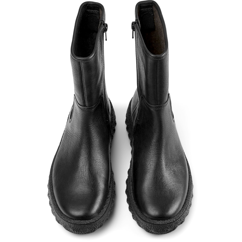 CAMPER Ground - Stiefel Für Damen - Schwarz, Größe 40, Glattleder