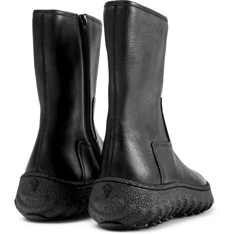 CAMPER Ground - Boots For Women - Black, Size 39, Smooth Leather