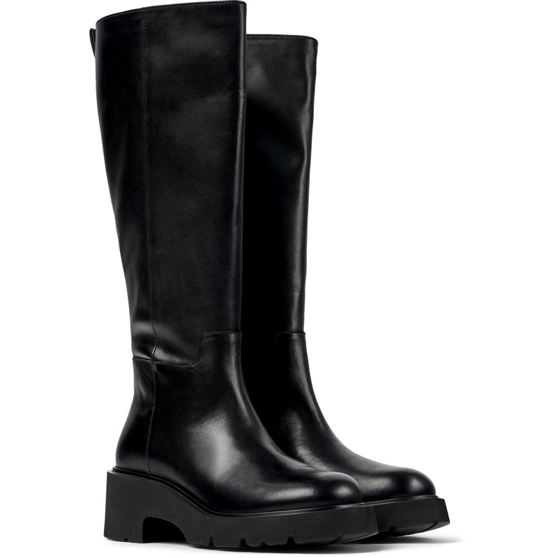 CAMPER Milah - Boots For Women - Black, Size 42, Smooth Leather