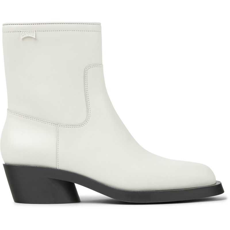 CAMPER Bonnie - Ankle Boots For Women - White, Size 36, Smooth Leather