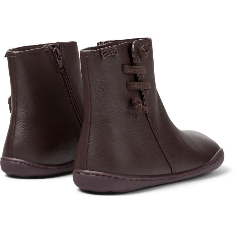 CAMPER Peu - Ankle Boots For Women - Burgundy, Size 36, Smooth Leather