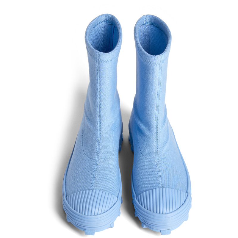 Camper Traktori - Ankle Boots For Women - Blue, Size 42, Cotton Fabric