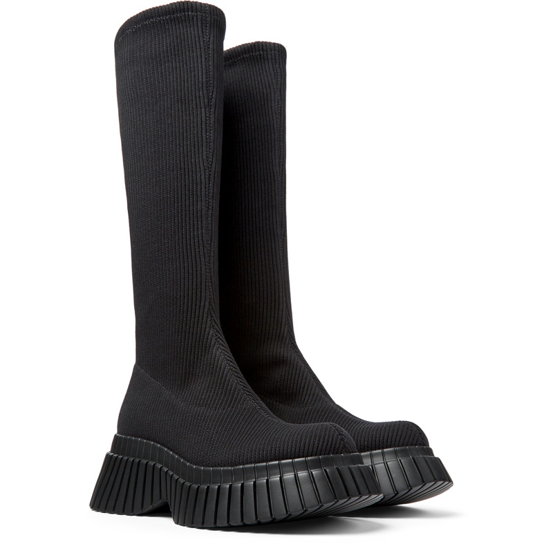 Camper Bcn Tencel® - Boots For Women - Black, Size 37, Cotton Fabric