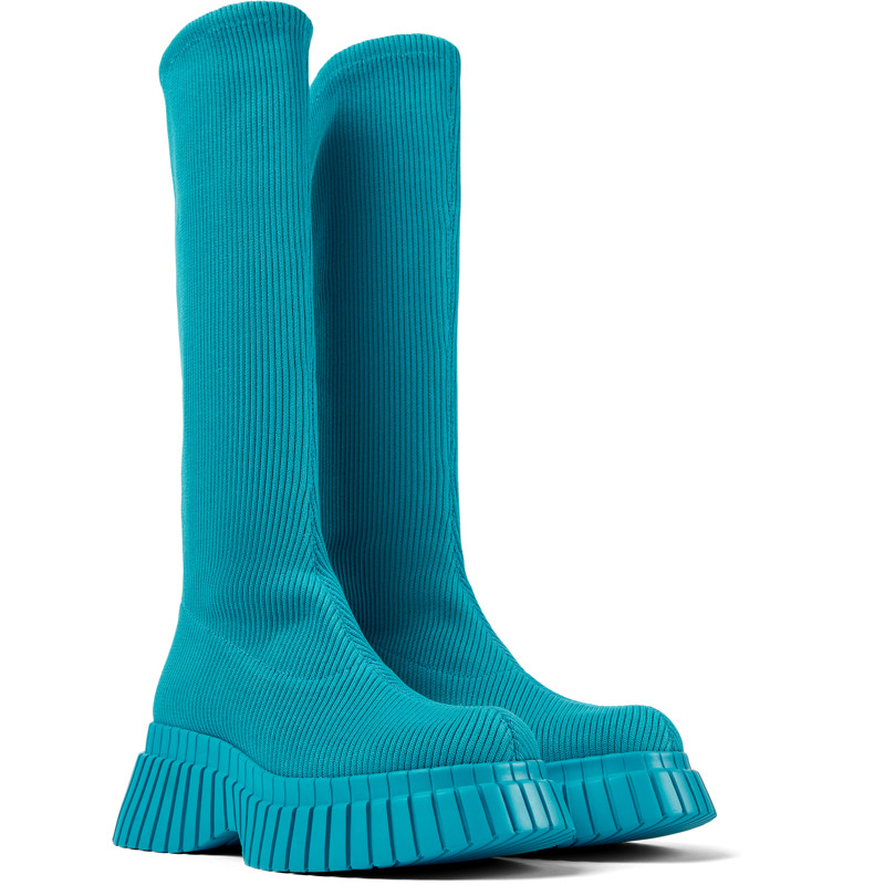 CAMPER BCN TENCEL® - Stiefel Für Damen - Blau, Größe 40, Textile