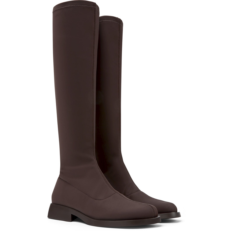 Camper Boots For Women In Burgundy