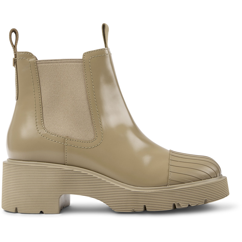 CAMPER Milah - Stiefeletten Für Damen - Beige, Größe 36, Glattleder