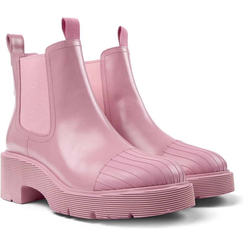 Camper Milah - Ankle Boots For Women - Pink, Size 37, Smooth Leather