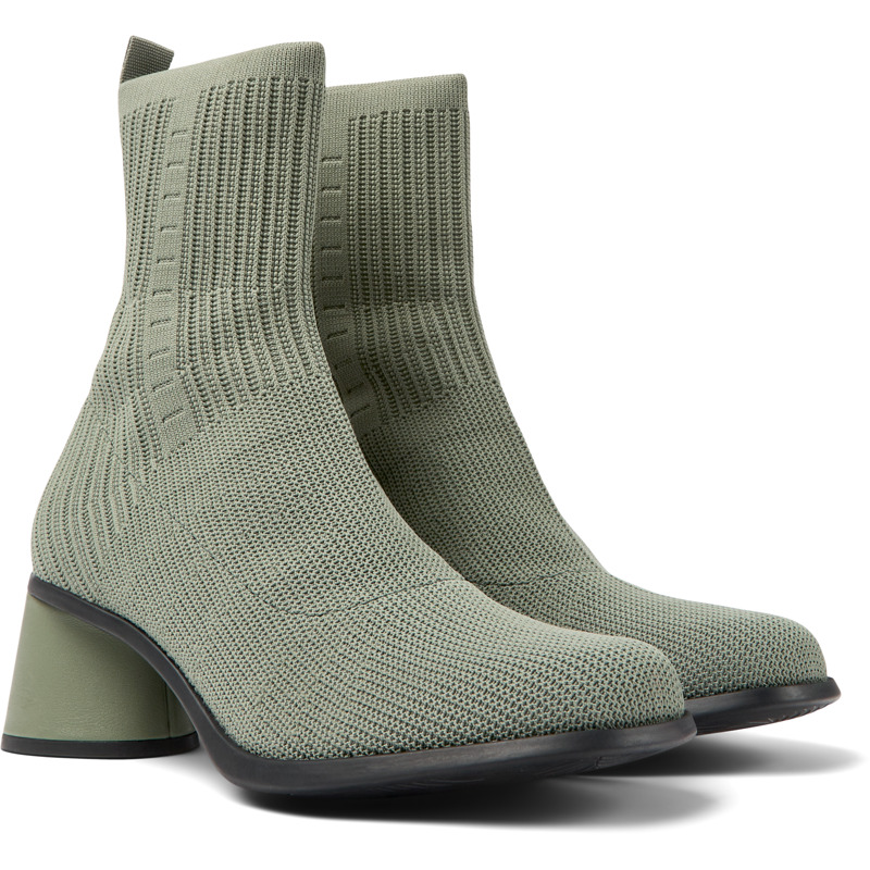 Camper Kiara - Ankle Boots For Women - Green, Size 41, Cotton Fabric
