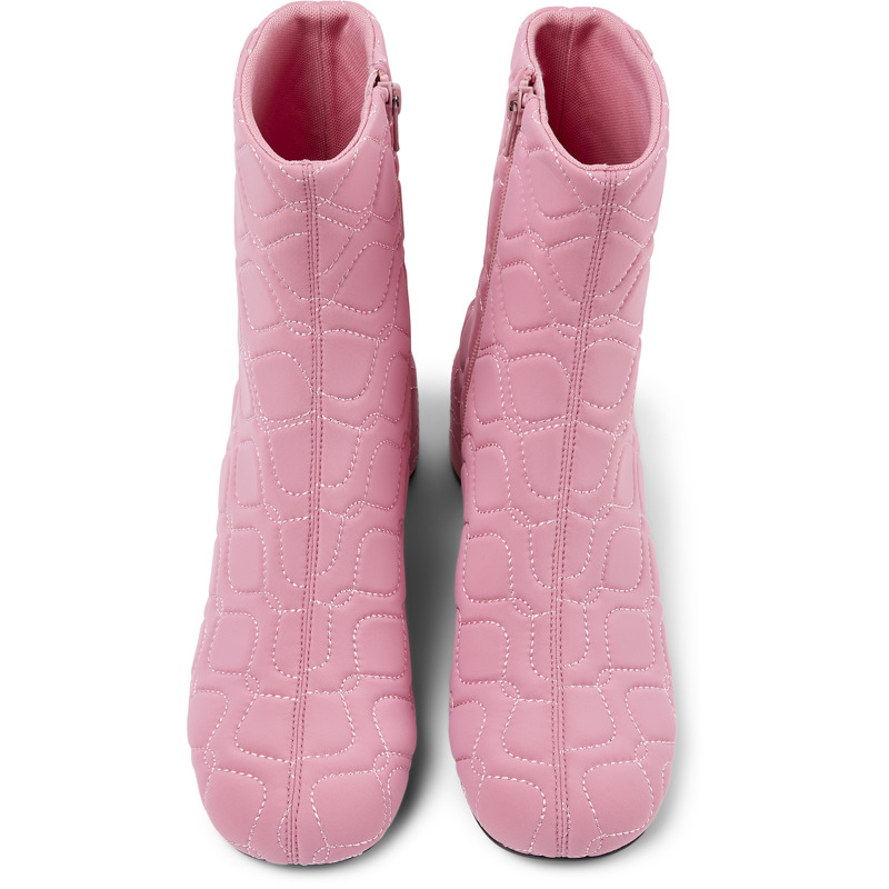 Camper Niki - Ankle Boots For Women - Pink, Size 36, Cotton Fabric