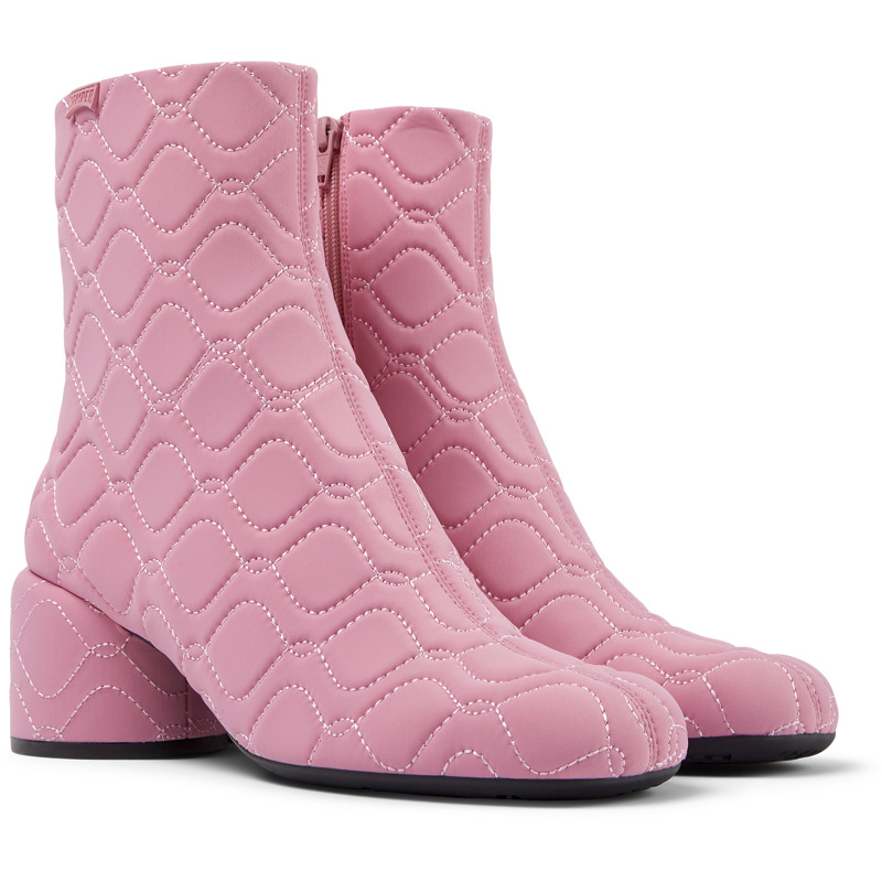 Camper Niki - Ankle Boots For Women - Pink, Size 38, Cotton Fabric