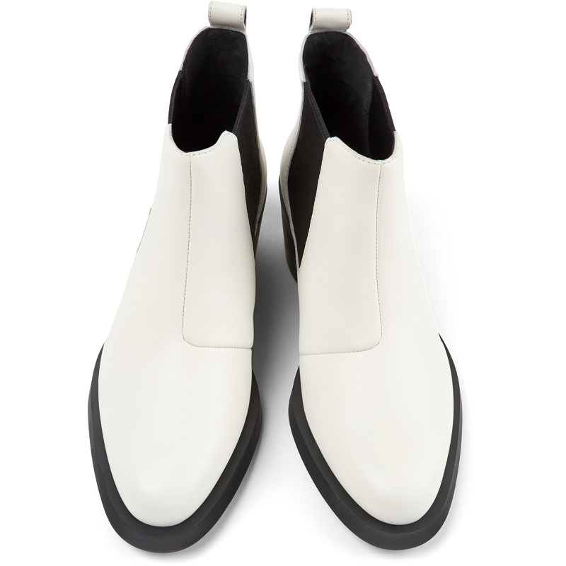 CAMPER Bonnie - Ankle Boots For Women - White, Size 35, Smooth Leather