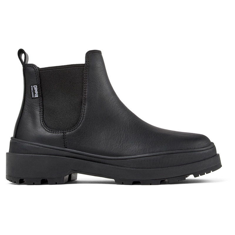 CAMPER Brutus Trek HYDROSHIELD® - Botines para Mujer - Negro, talla 38, Piel Lisa