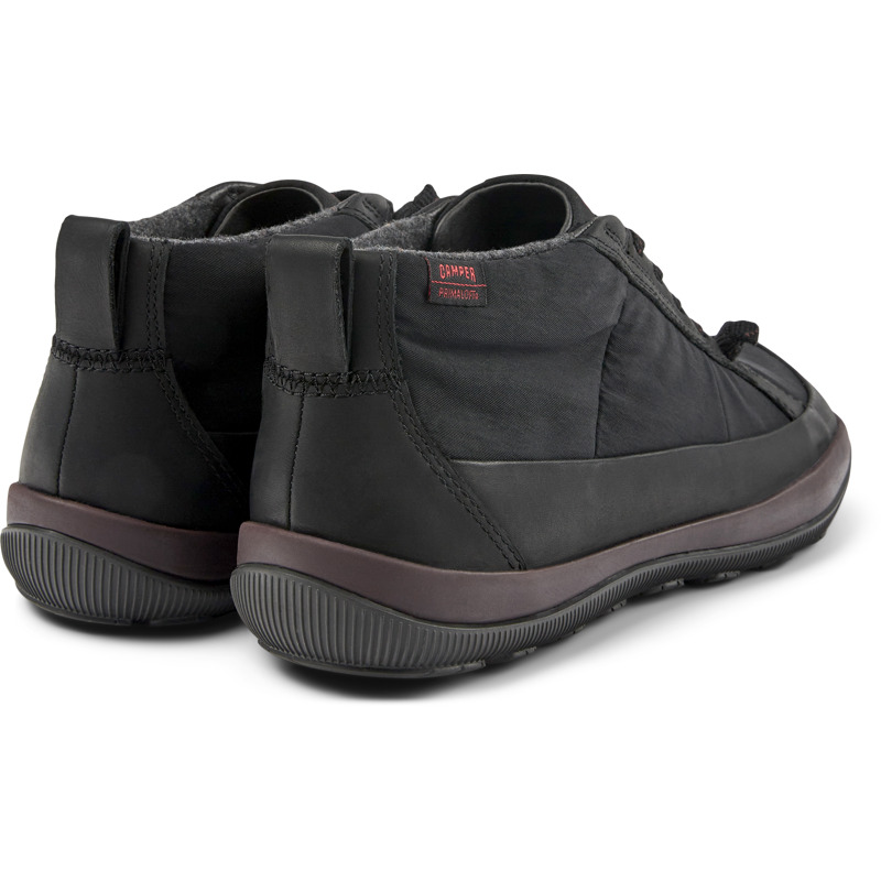 Camper Peu Pista Primaloft® - Ankle Boots For Women - Black, Size 40, Cotton Fabric/Smooth Leather