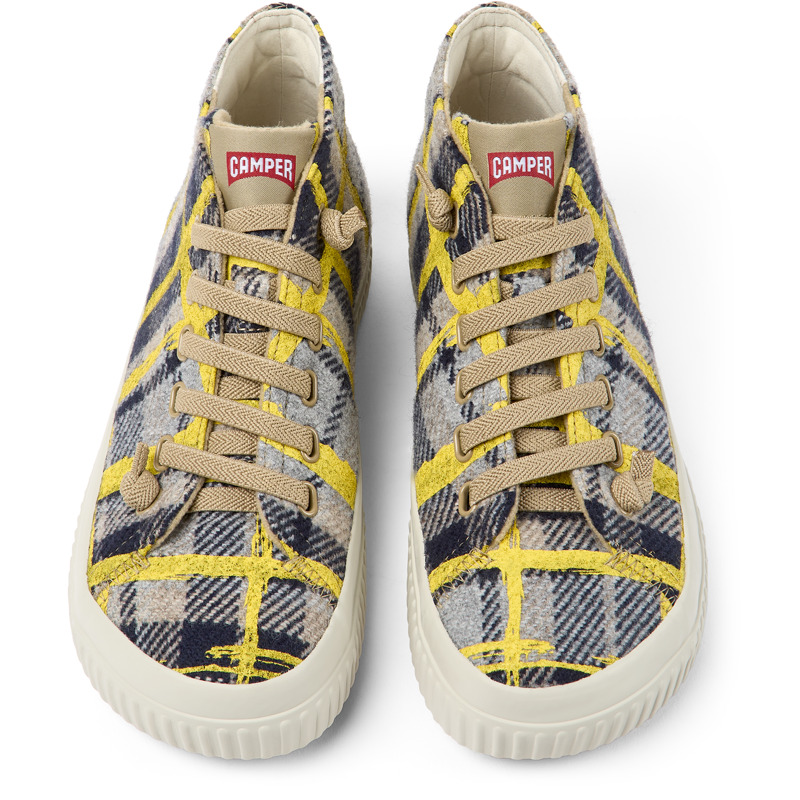 Camper Peu Roda - Sneakers For Women - Beige, Yellow, Size 41, Cotton Fabric