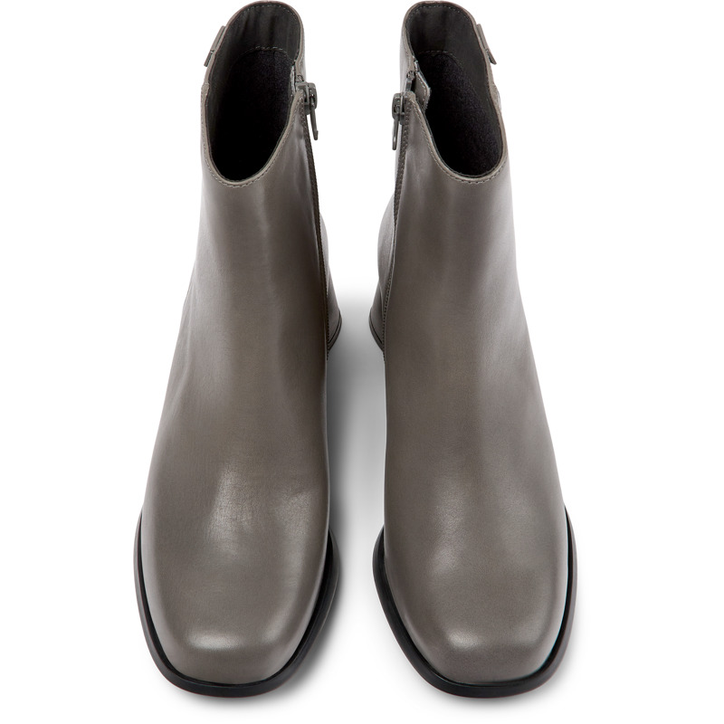 Camper Kiara - Ankle Boots For Women - Grey, Size 35, Smooth Leather