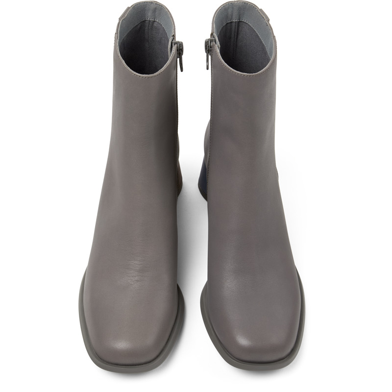 CAMPER Twins - Ankle Boots For Women - Grey, Size 37, Smooth Leather