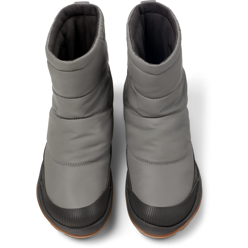 CAMPER Peu Pista - Ankle Boots For Women - Grey, Size 39, Cotton Fabric/Smooth Leather