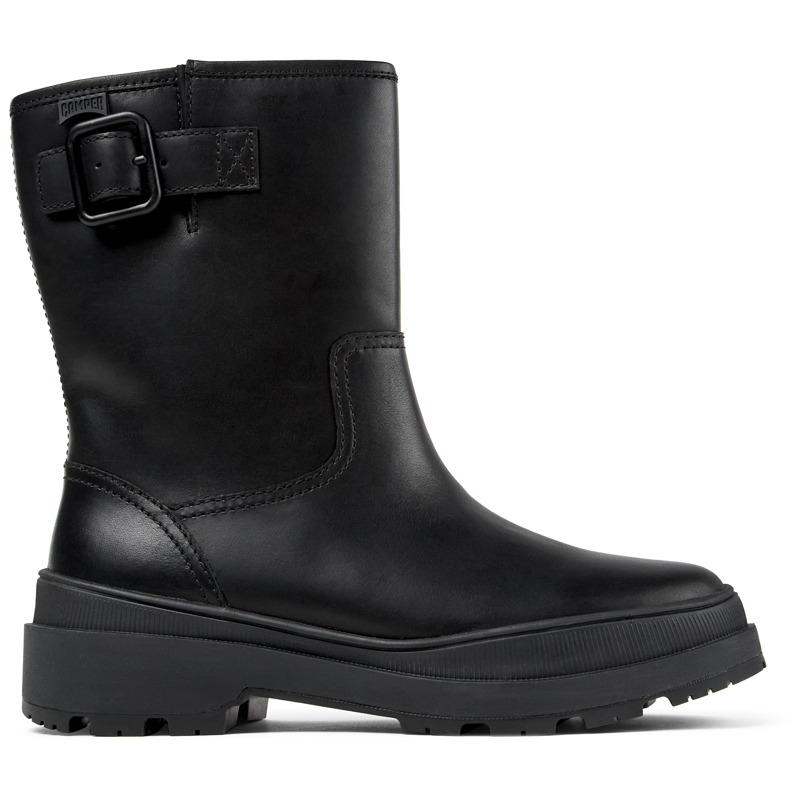 CAMPER Brutus Trek - Botas para Mujer - Negro, talla 35, Piel Lisa