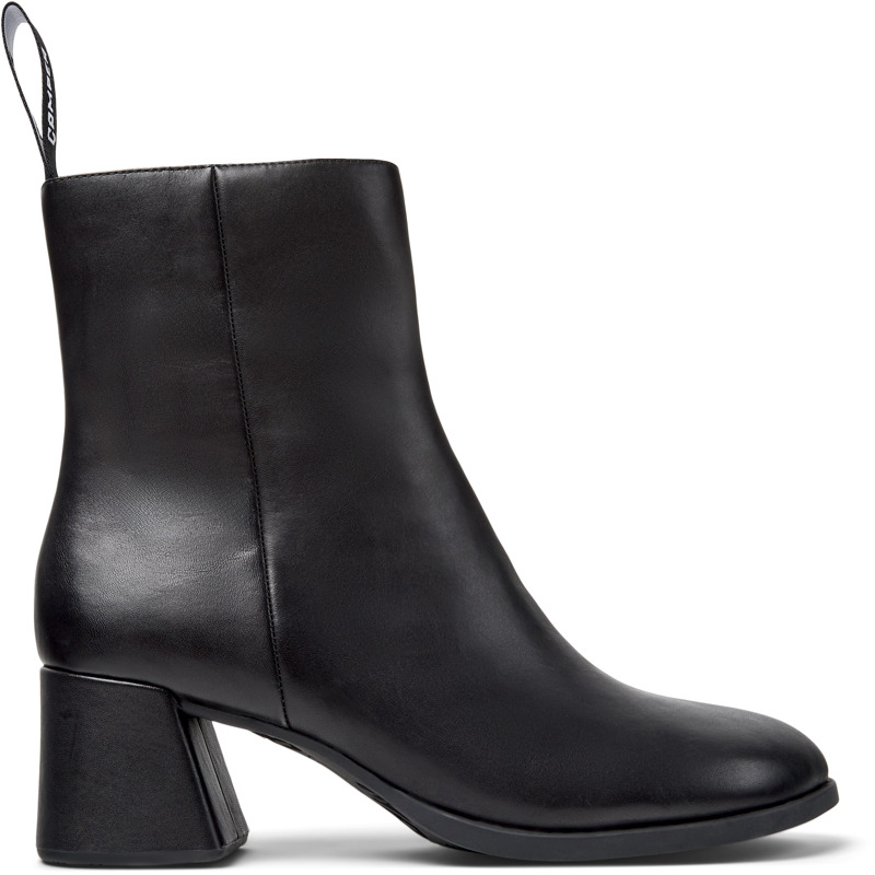 Camper 65mm Kora Leather Block-heel Ankle Boots In Black
