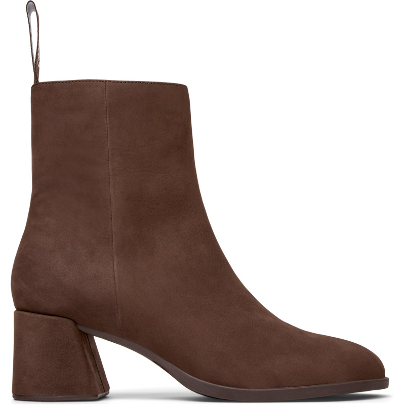 Camper Kora Zip Boots In Brown