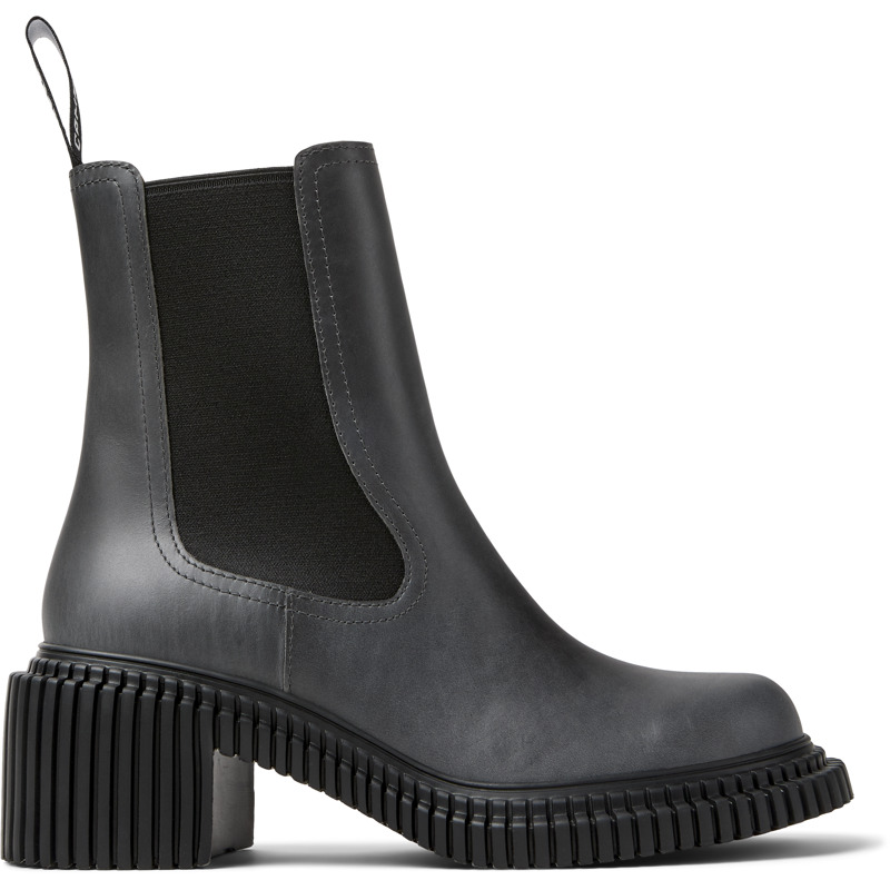 CAMPER Pix London - Botines para Mujer - Gris, talla 39, Piel Lisa