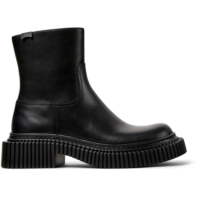 Camper Zip-fastening Boots In Black