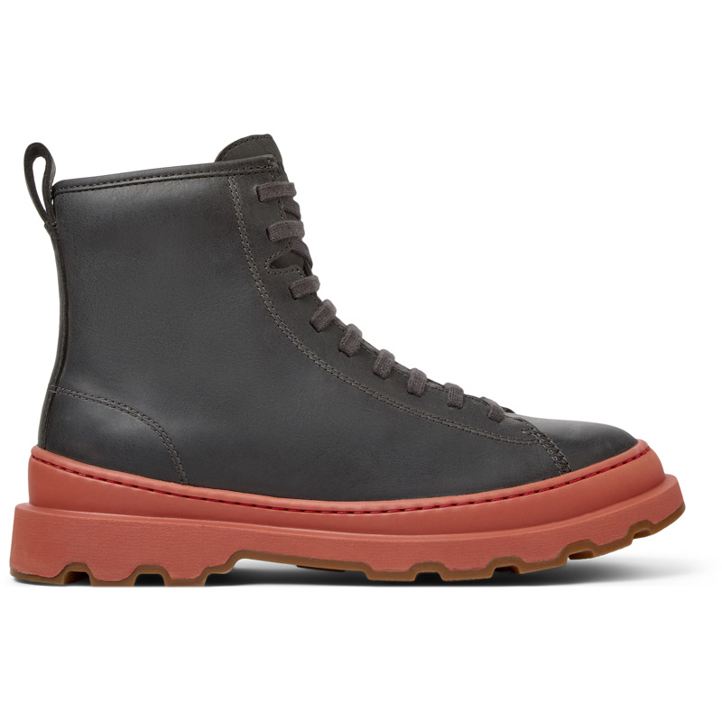 CAMPER Brutus+ - Botas para Mujer - Gris, talla 35, Ante o Piel Vuelta