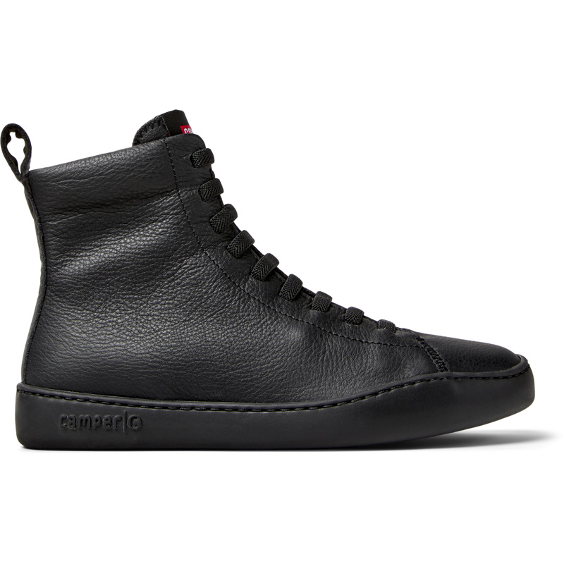 Camper Peu Cami Lace-up Leather Combat Boots In Black