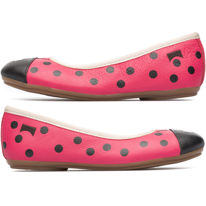 CAMPER Twins - Bailarinas para  - Rojo,Negro, talla 26, Piel Lisa
