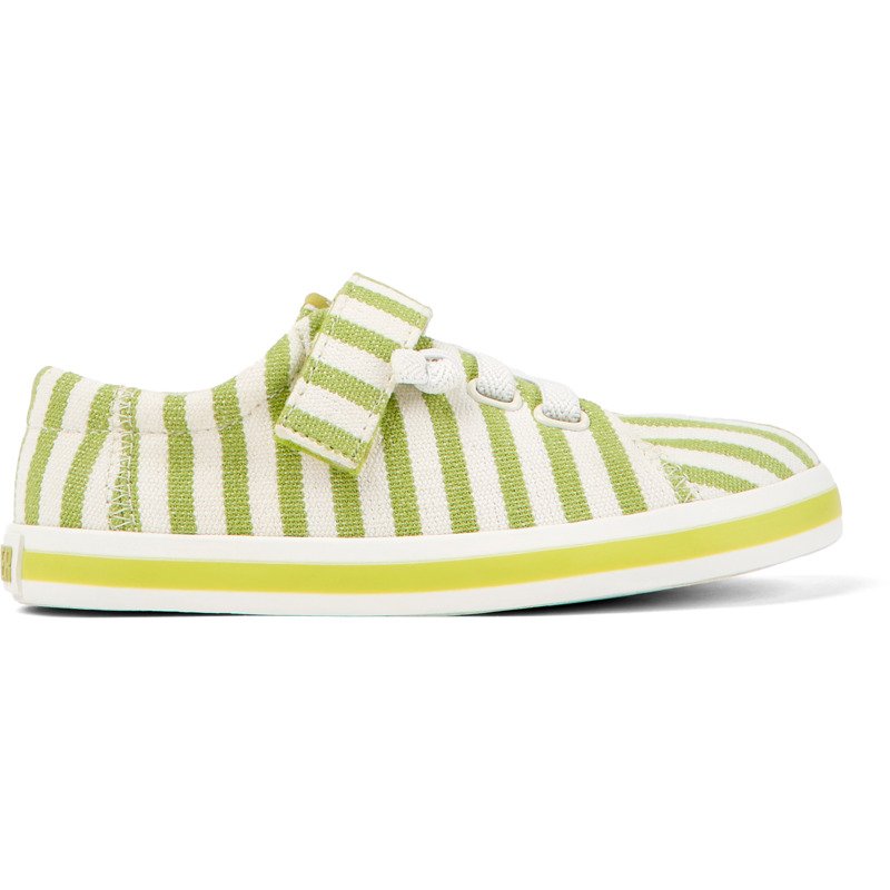 Camper Peu Rambla - Sneakers For Unisex - Green, White, Size 38, Cotton Fabric