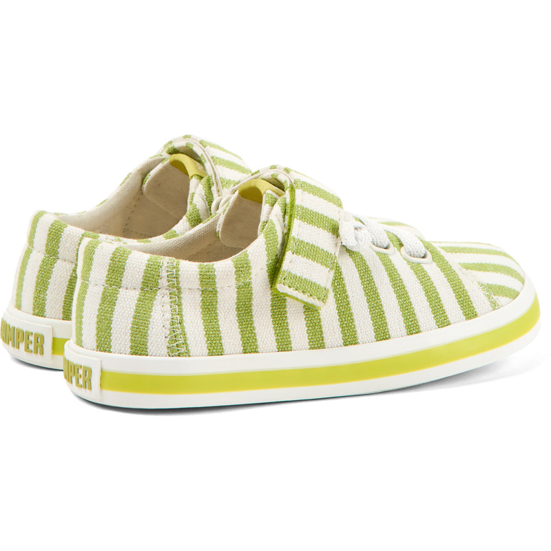 Camper Peu Rambla - Sneakers For Unisex - Green, White, Size 29, Cotton Fabric
