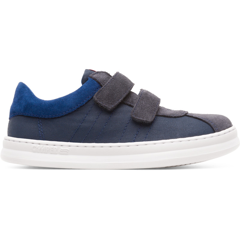 CAMPER Runner - Zapatillas para  - Azul, talla 25, Textil/Piel Vuelta