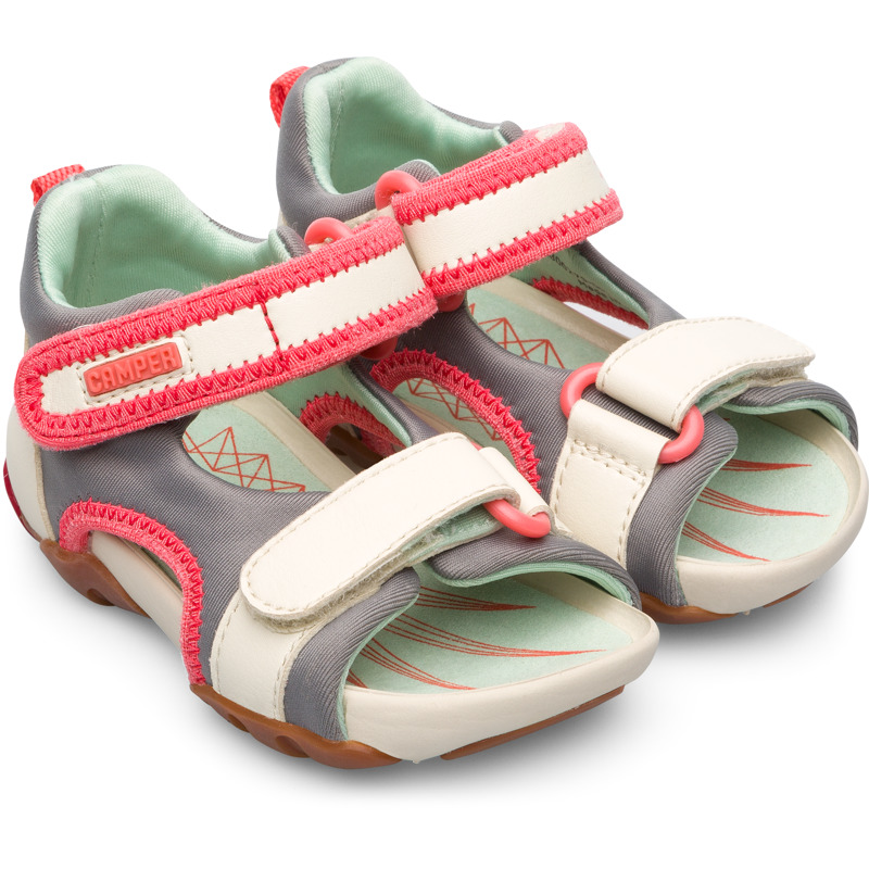 CAMPER Ous - Sandals For  - Beige,Grey, Size 23, Cotton Fabric