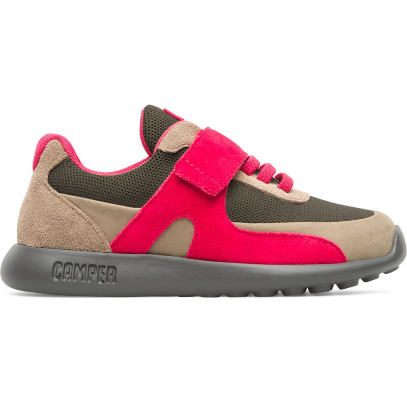 Camper Driftie, Sneakers Niños, Gris/Marrón grisaceo/Rosa, Talla 26 (EU), K800311-005