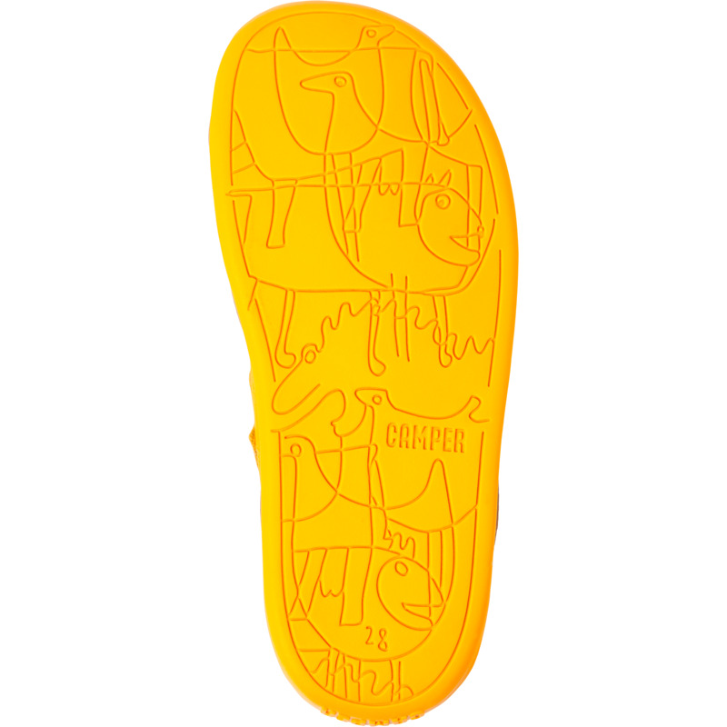 CAMPER Bicho - Sandals For Girls - Orange, Size 28, Smooth Leather