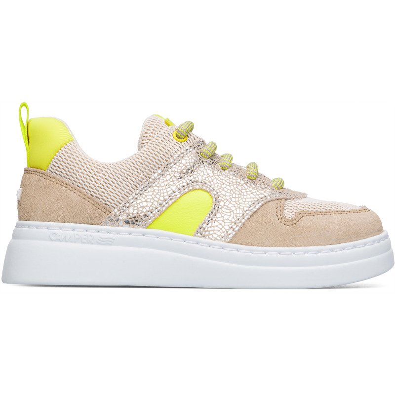 Camper Runner up, Baskets Enfant, Beige/Jaune/Gris, Taille 25 (EU), K800338-002