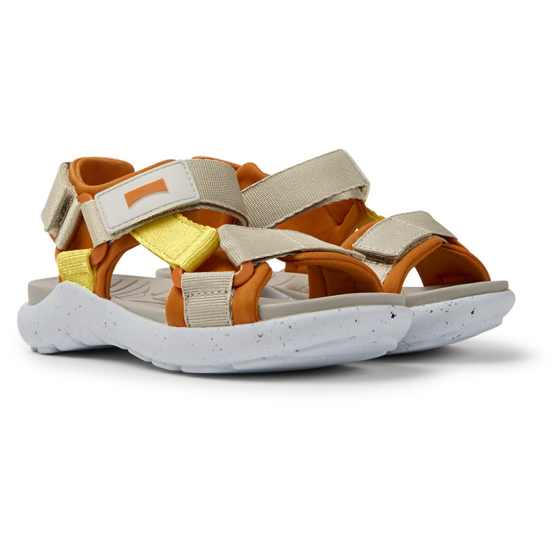 Camper Kids' Sandals For Boys In Beige,orange,yellow