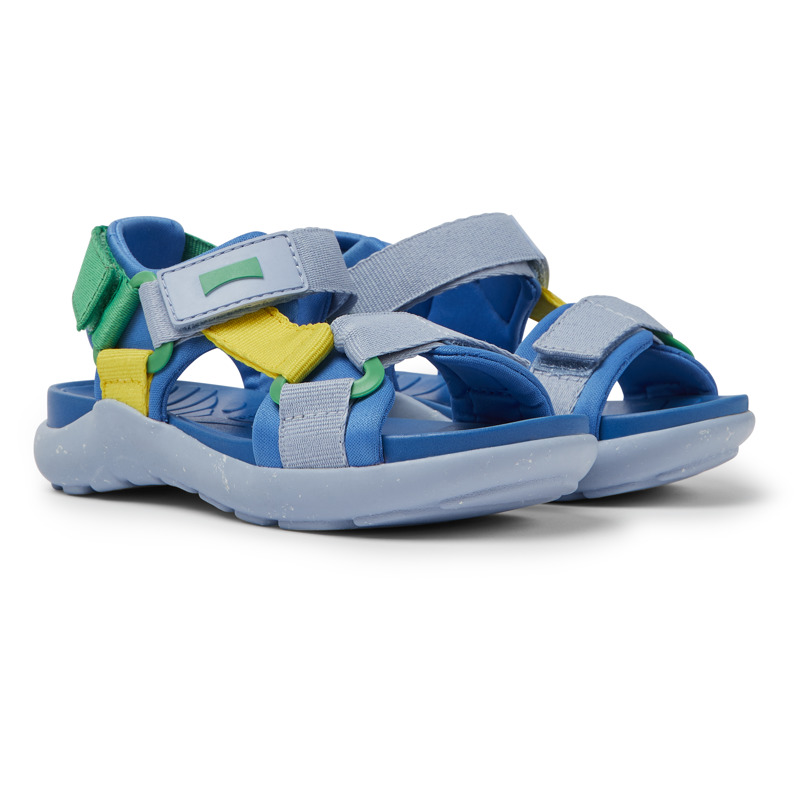 Camper Kids' Sandals For Boys In Blue,yellow,green