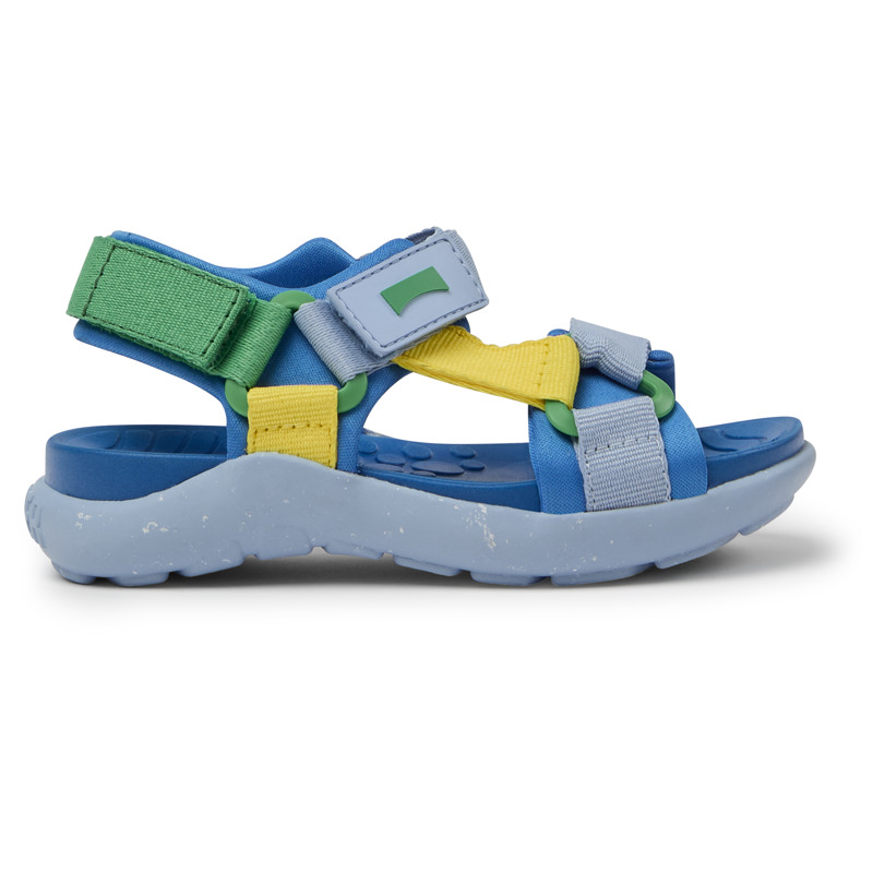 CAMPER Wous - Sandals For Girls - Blue,Yellow,Green, Size 25, Cotton Fabric