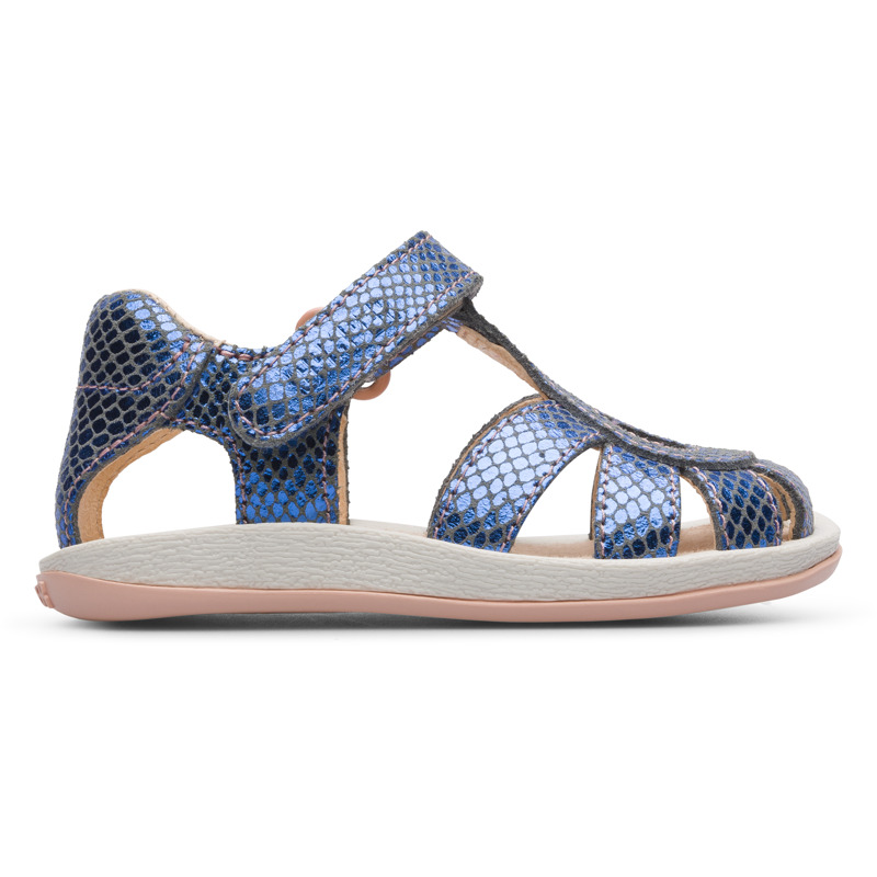 CAMPER Bicho - Sandalias para Primeros pasos - Azul, talla 24, Ante o Piel Vuelta