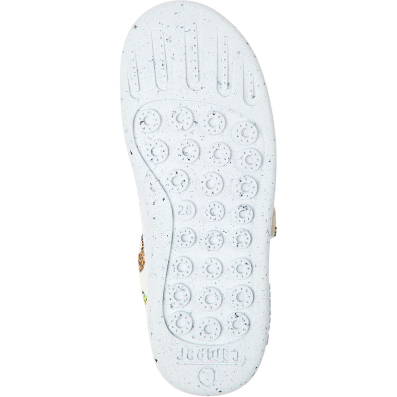 CAMPER Peu Touring - Smart Casual παπουτσια Για Κορίτσια - Λευκό,Πορτοκαλί,Μπλε, Μέγεθος 33, Cotton Fabric