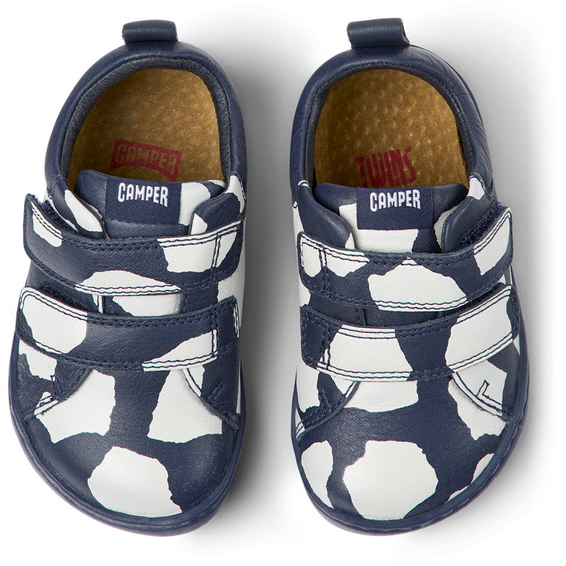 CAMPER Twins - Sneaker Für ERSTE SCHRITTE - Blau,Weiß, Größe 24, Glattleder