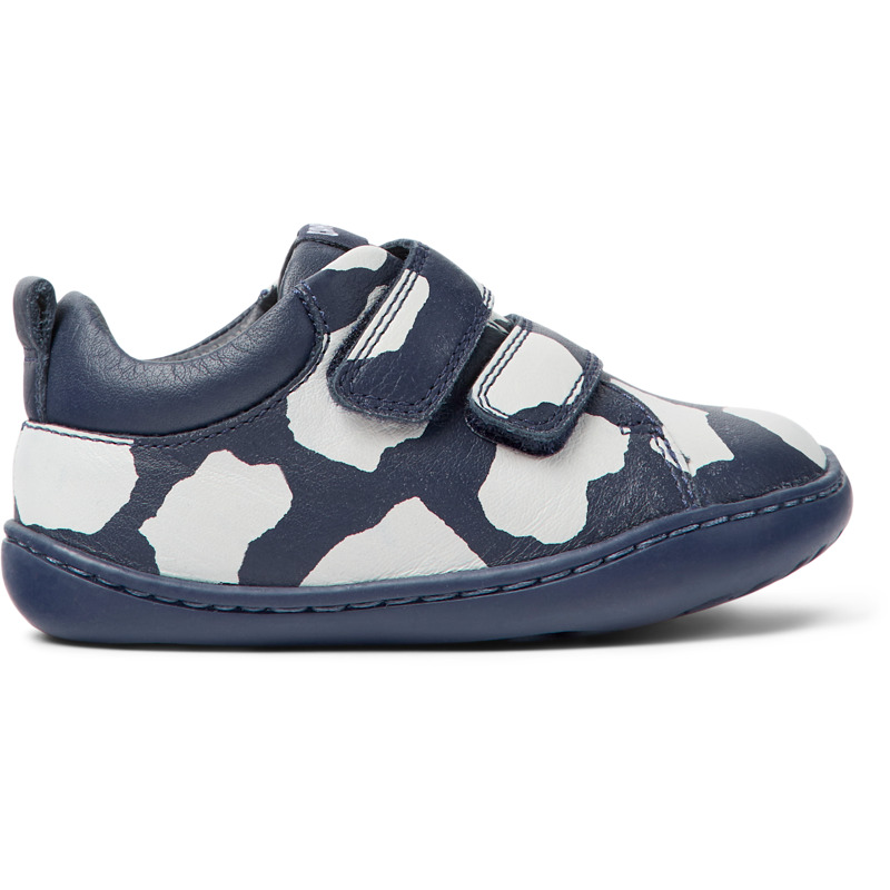CAMPER Twins - Sneakers For First Walkers - Blue,White, Size 23, Smooth Leather