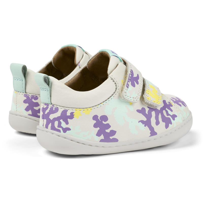 Camper Twins - Sneakers For Unisex - White, Purple, Blue, Size 21, Smooth Leather