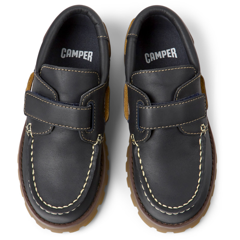 CAMPER Compas - Chaussures Casual Chic Pour Filles - Bleu, Taille 32, Cuir Lisse